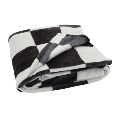 Plaid polaire Lani Noir/blanc