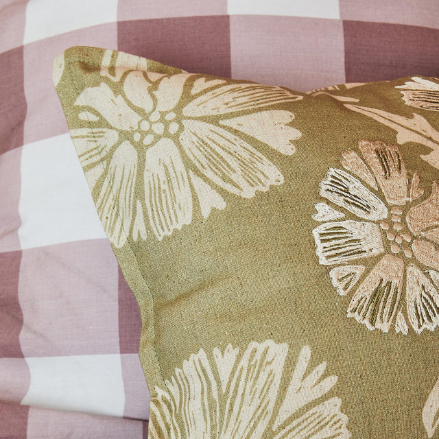 Coussin DANDELION coloris vert 37 x 57 cm