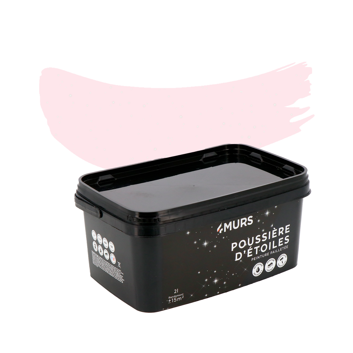 POUSSIÈRE D'ÉTOILES Peinture Poussière d'étoiles Rose adara Mat 2L