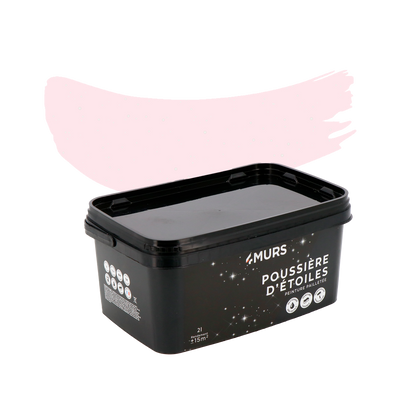 POUSSIÈRE D'ÉTOILES Peinture Poussière d'étoiles Rose adara Mat 2L