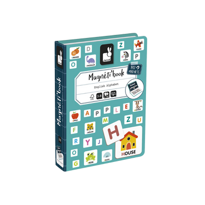 JANOD Jeu éducatif Magneti'book alphabet anglais Bleu