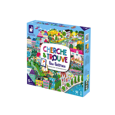 JANOD Jeu éducatif Cherche et trouve les lettres Bleu