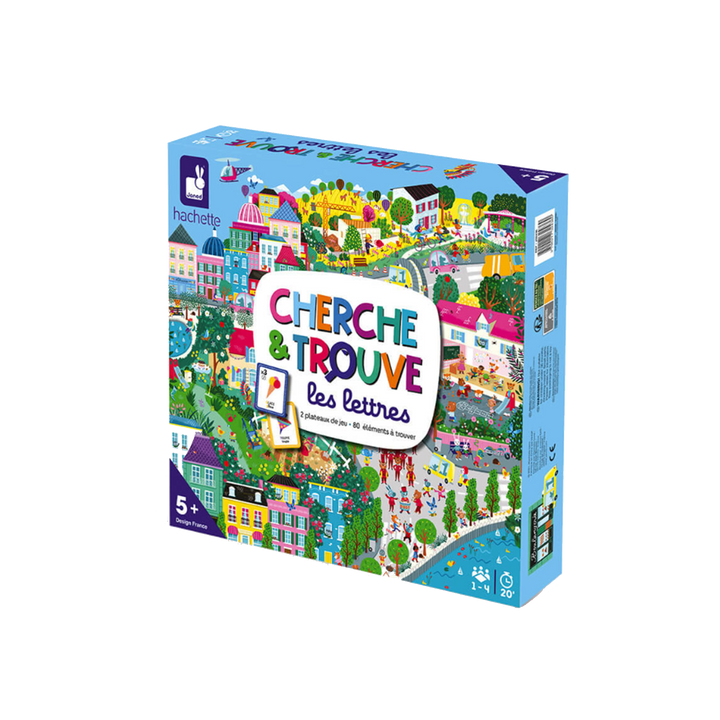 JANOD Jeu éducatif Cherche et trouve les lettres Bleu