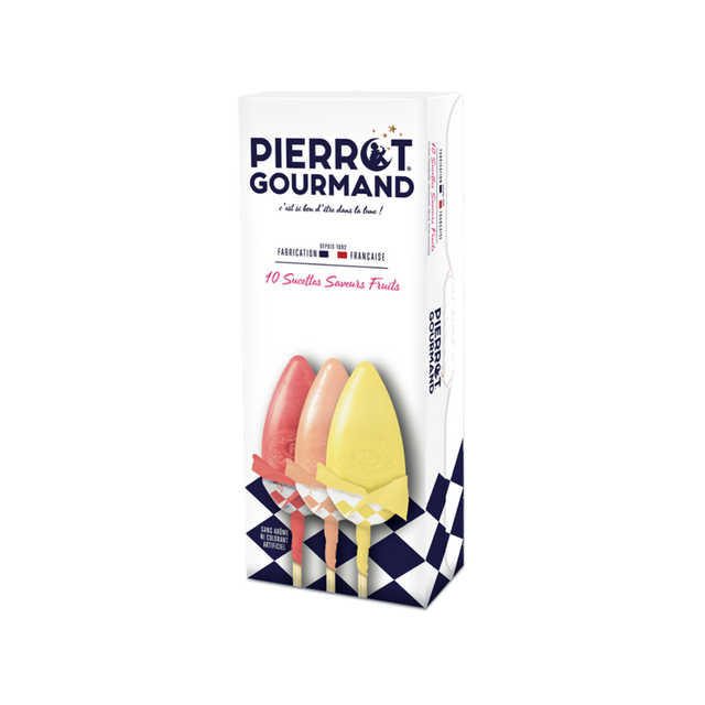 Pierrot Gourmand Confiserie ÉTUI SUCETTES FRUITS