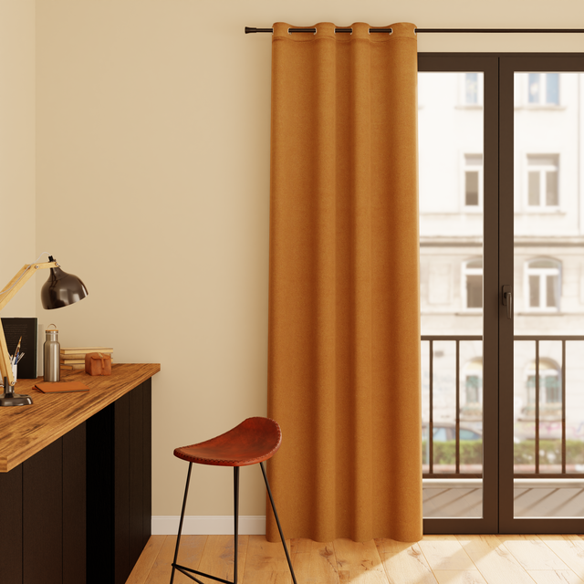 Rideau MADELAINE coloris camel 140 x 260 cm