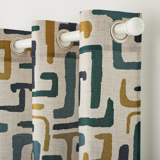 Rideau ETTORE coloris ocre 140 x 260 cm