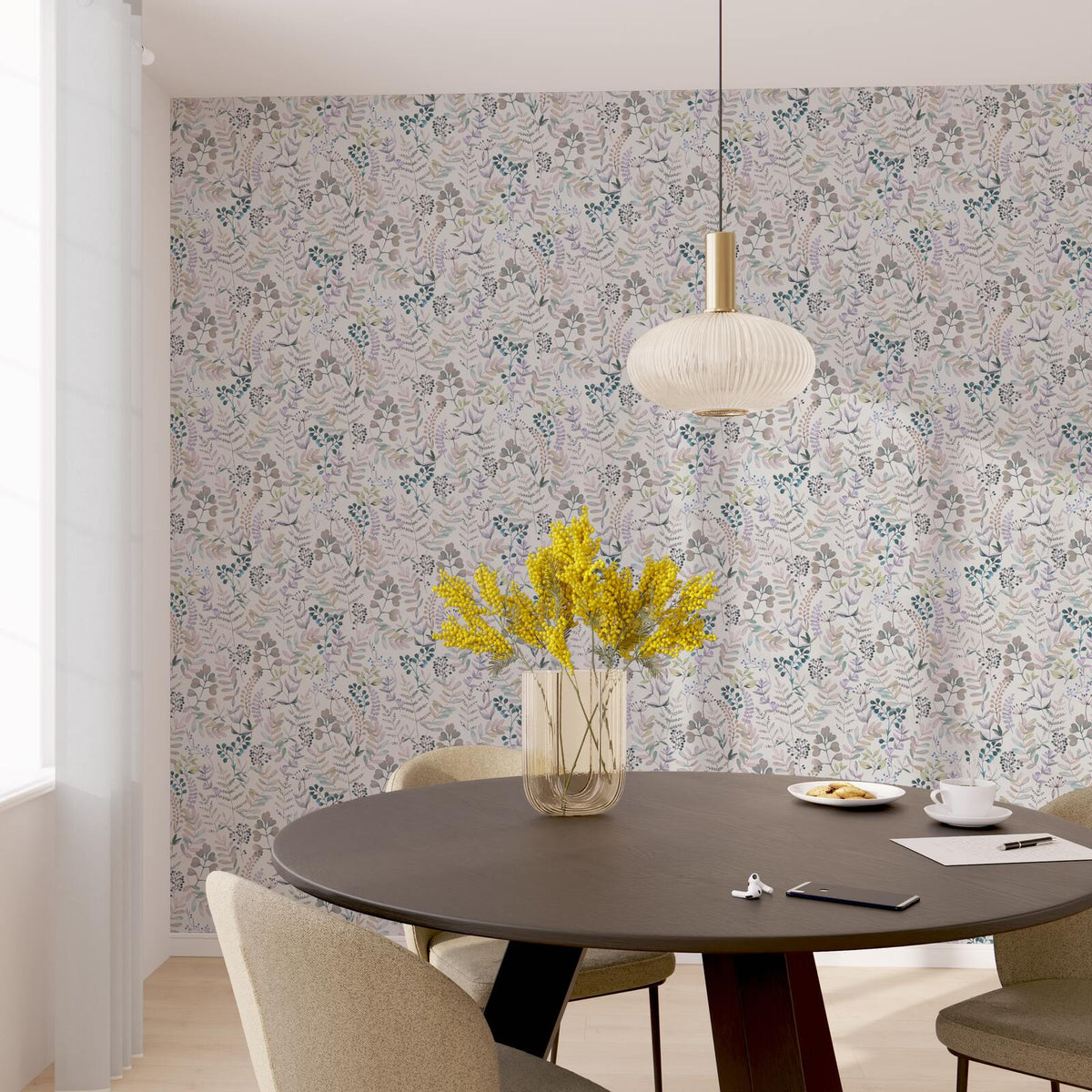 Papier peint intissé Lya Multicolore