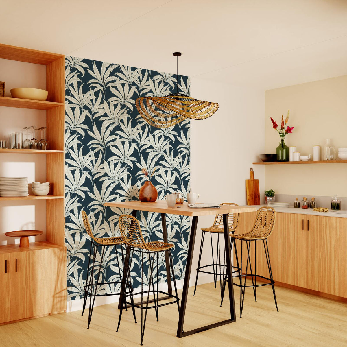 Papier peint intissé Jezabel Bleu nuit