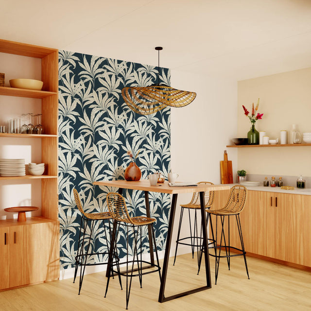 Papier peint intissé JEZABEL coloris bleu nuit