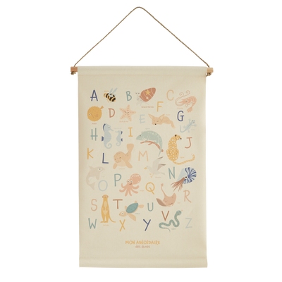 4MURS Kakémono déco Abécédaire des dunes Multicolore