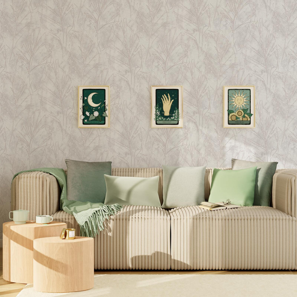 Papier peint intissé Lorella Blanc