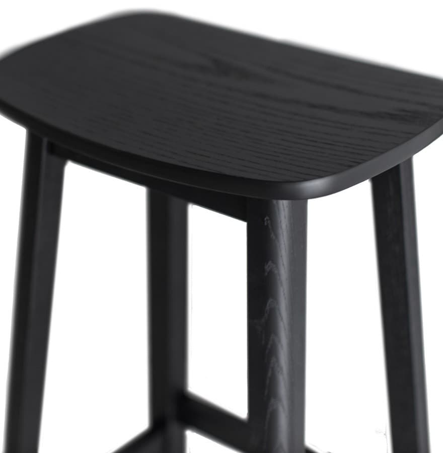 Tabouret de plan de travail Aramis Noir