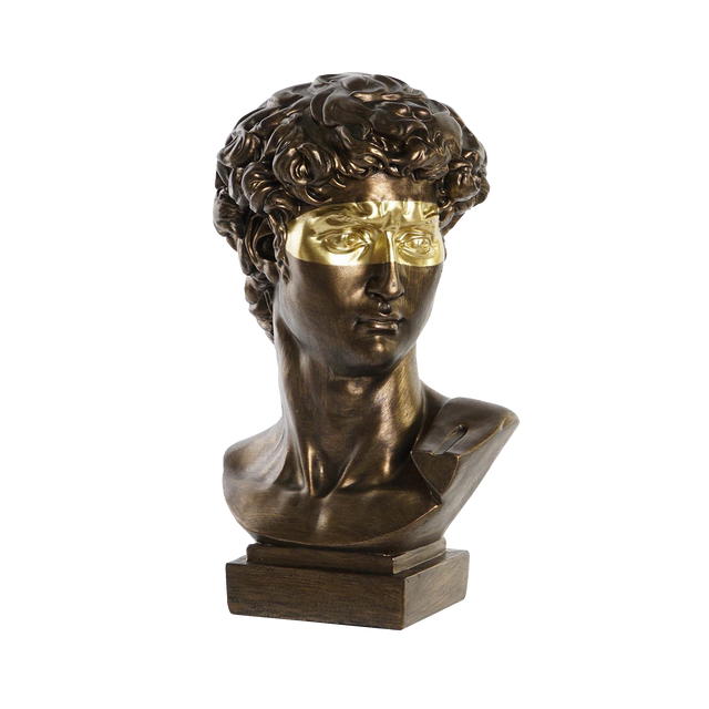 Objet déco DAVID coloris Cuivre/Or