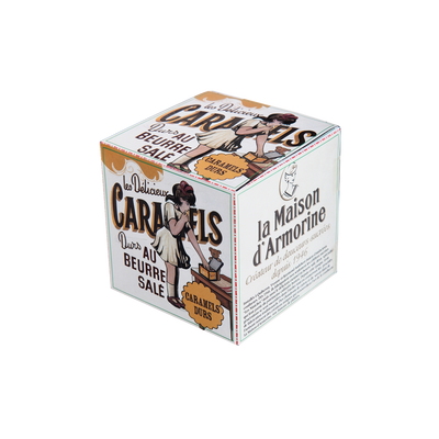 LA MAISON D'ARMORINE Confiserie Boite cube caramels durs 150G