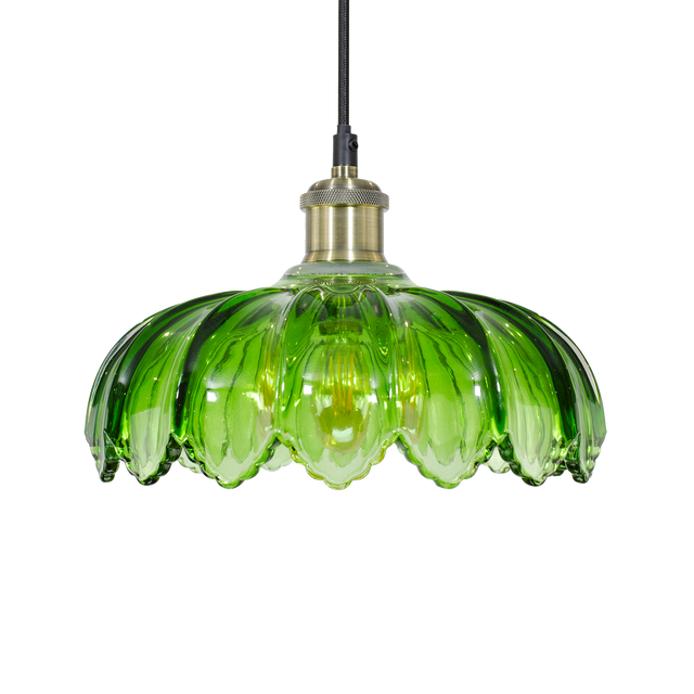 Suspension VIRGO coloris vert 25 x 26 cm