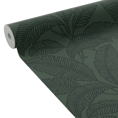 Papier peint intissé Teora Vert foncé