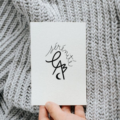 GREENMA Carte Sérénité Blanc