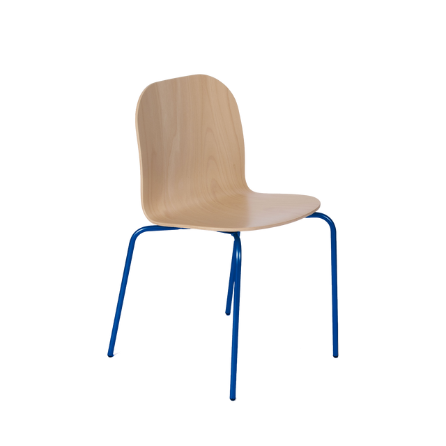 Chaise MARCEL coloris bleu électrique