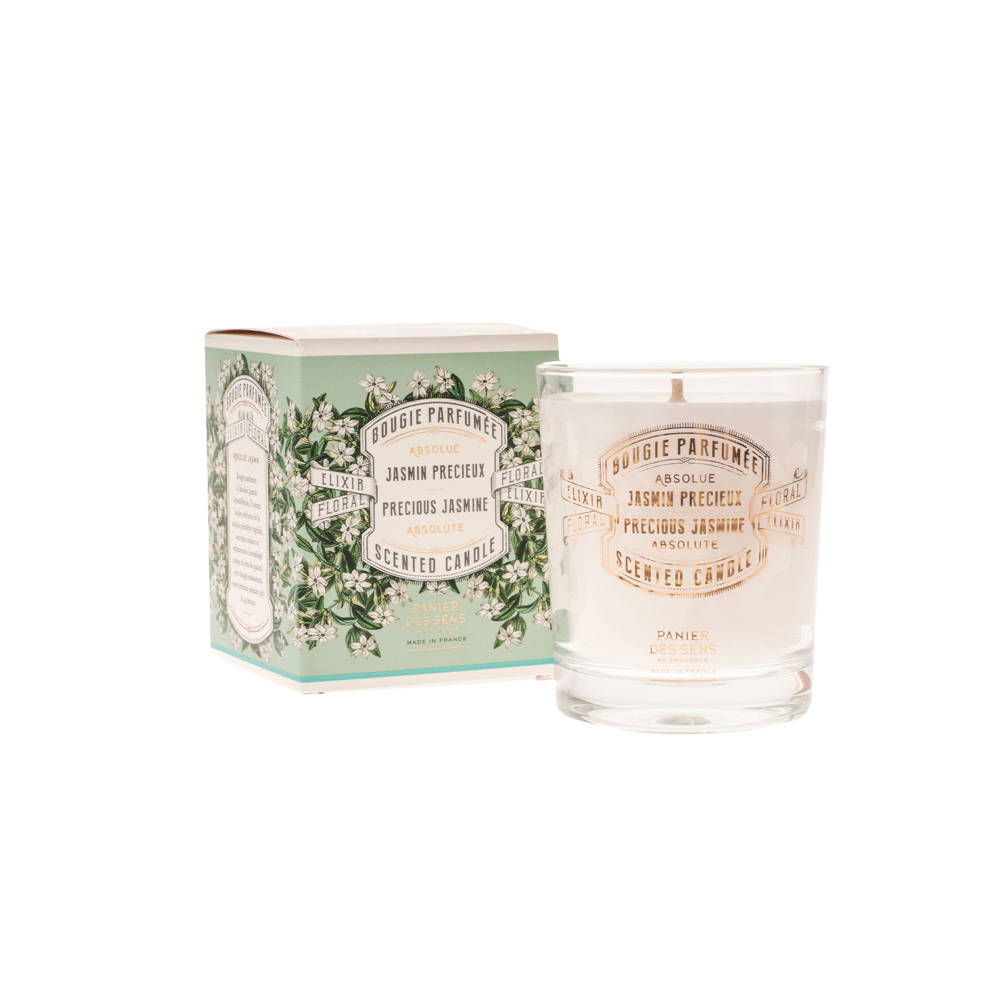 PANIER DES SENS Bougie parfumée Jasmin précieux Blanc Jasmin 180G