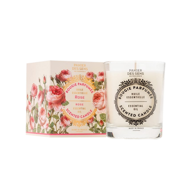 PANIER DES SENS Bougie parfumée Rose Blanc 180G