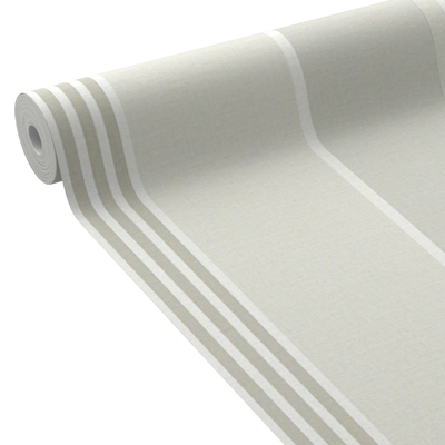 4MURS Papier peint intissé Florentine bayadère Beige taupe