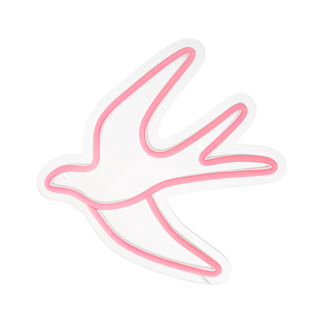 Néon HIRONDELLE coloris rose