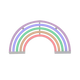 Néon Arc en ciel Multicolore