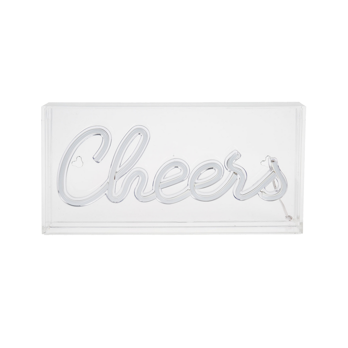 Néon Cheers Blanc chaud