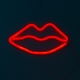 Néon Bisous Rouge