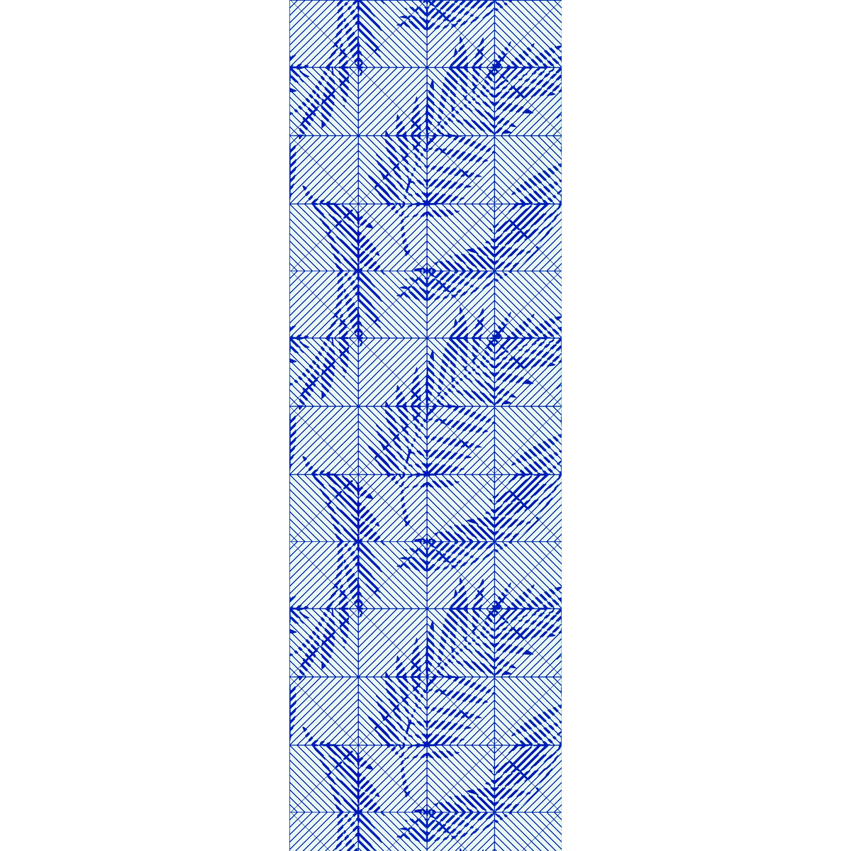 4MURS Papier peint intissé Logan Bleu électrique