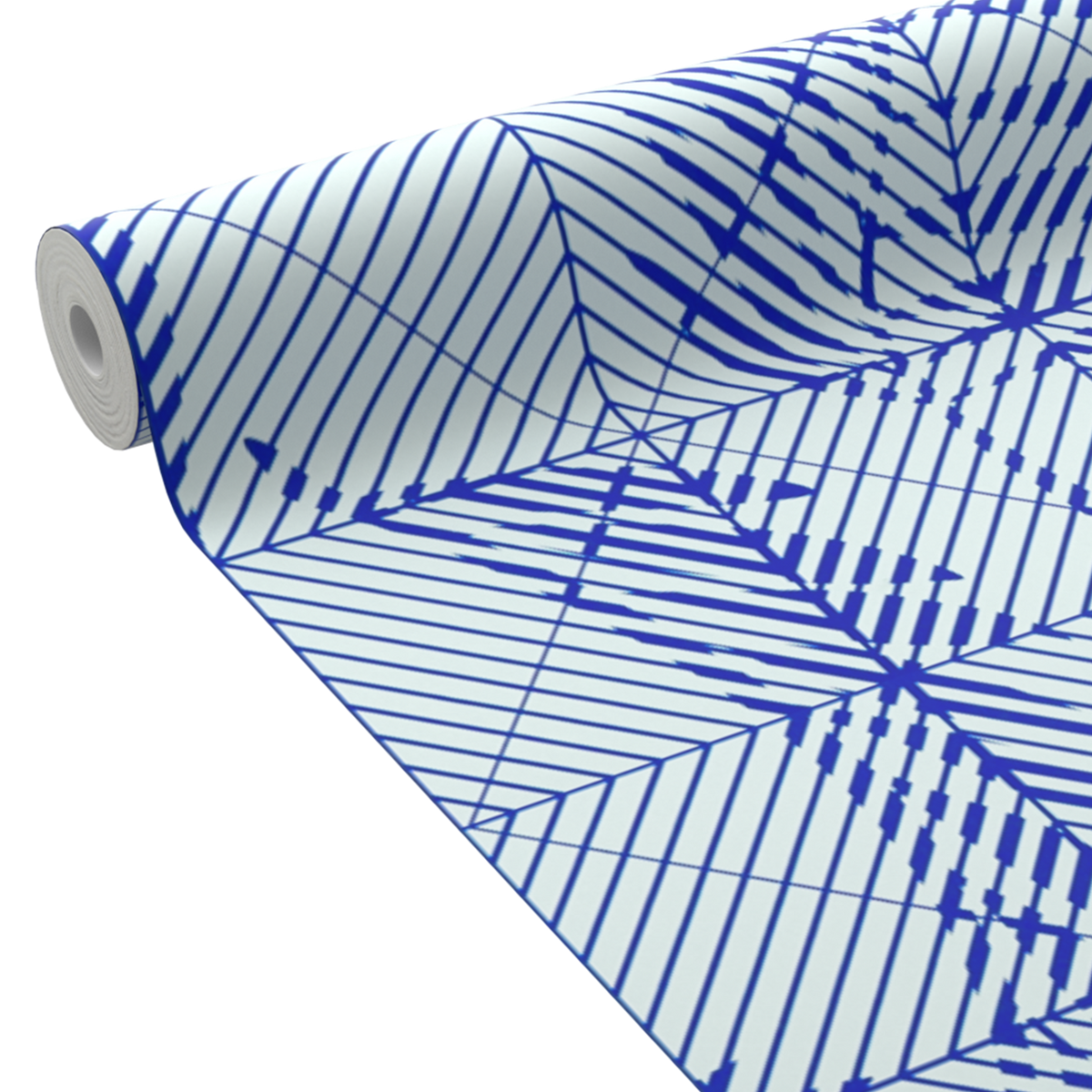 4MURS Papier peint intissé Logan Bleu électrique