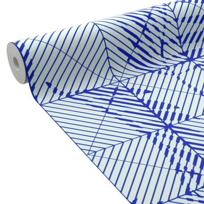 4MURS Papier peint intissé Logan Bleu électrique