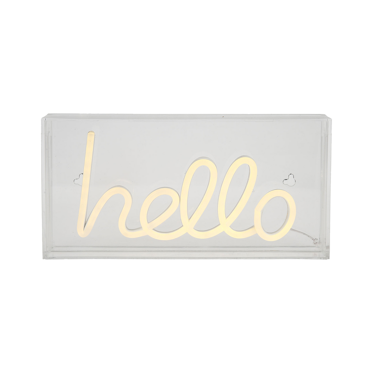 Néon Hello Blanc chaud