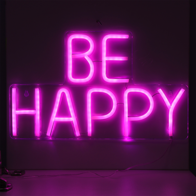 Néon Be happy Rose