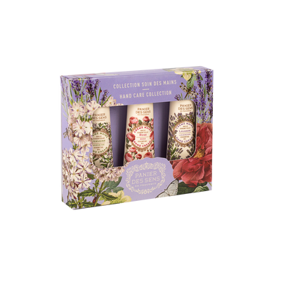 PANIER DES SENS Coffret cosmétique Les essentiels Mauve Rose, lavande, verveine 90ML