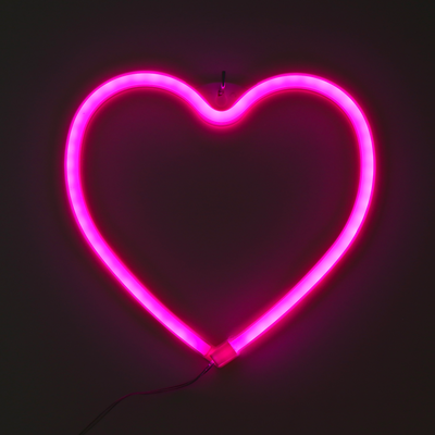 Néon Coeur Rose