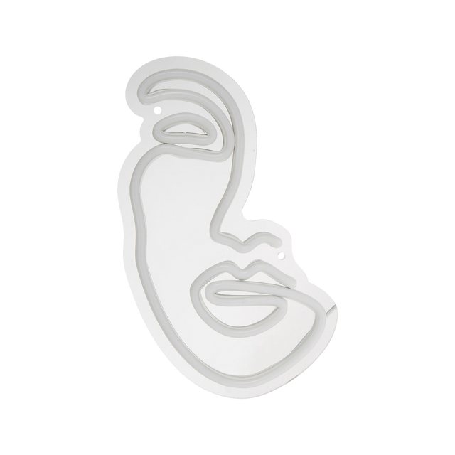 Néon VISAGE coloris blanc chaud
