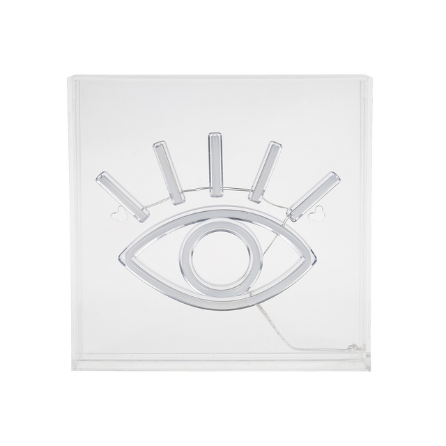 Néon OEIL coloris jaune