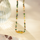 LA PETITE ÉPICERIE Kit création Mon collier en pierres naturelles d'agate indienne Rose