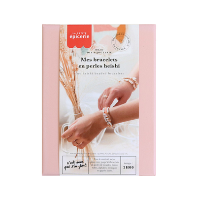 LA PETITE ÉPICERIE Kit création Mes bracelets en perles heishi Rose