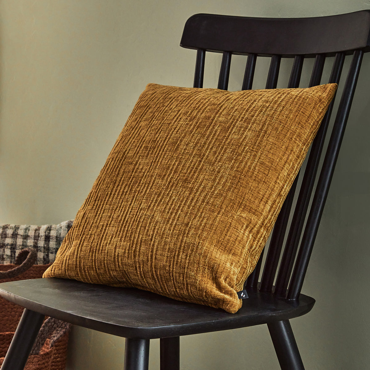 4MURS Coussin Meandor Brun ocre