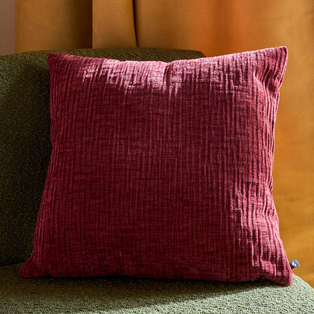 4MURS Coussin MEANDOR coloris rouge marsala 44 x 44 cm