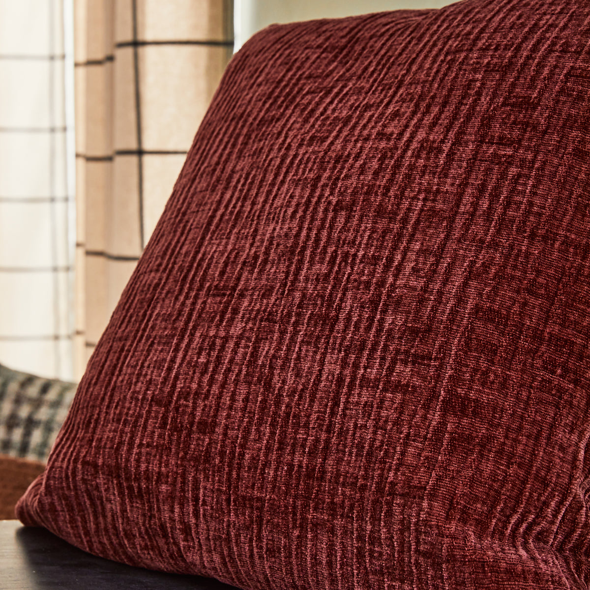 4MURS Coussin Meandor Rouge marsala