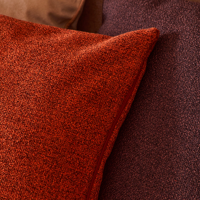 4MURS Coussin MEDEA coloris Orange Brulée 44 x 44 cm