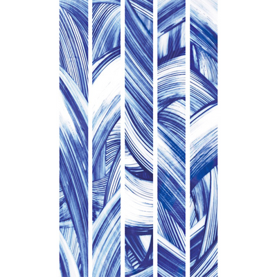 4MURS Papier peint panoramique L Abyssa Bleu méditerranéen Satiné