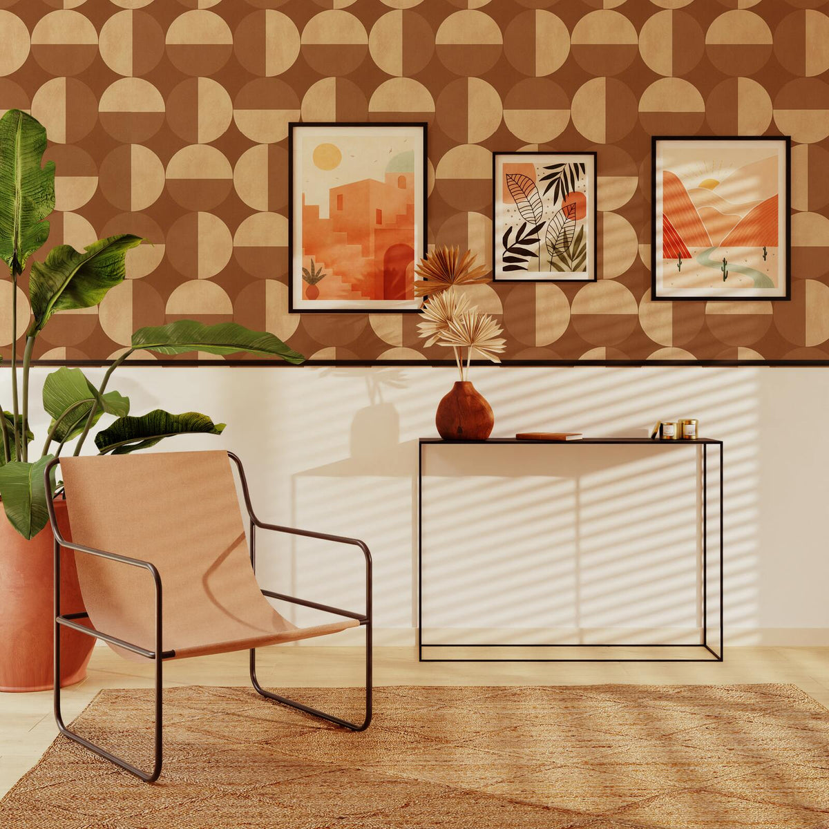 4MURS Papier peint intissé Luciano Terracotta