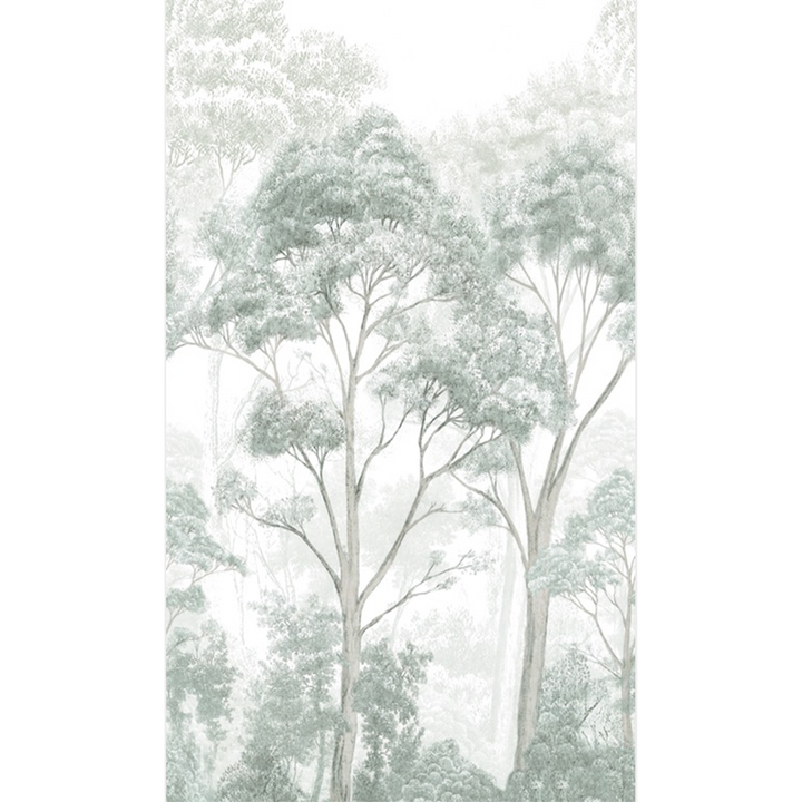 4MURS Papier peint panoramique L Leonard Vert de gris Satiné