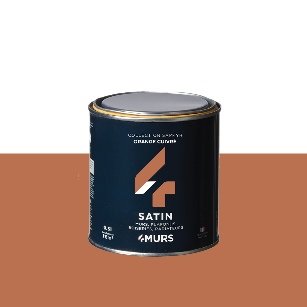SAPHYR Peinture Saphyr Orange cuivré Satiné 0,5L