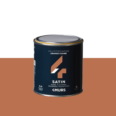 SAPHYR Peinture Saphyr Orange cuivré Satiné 0,5L