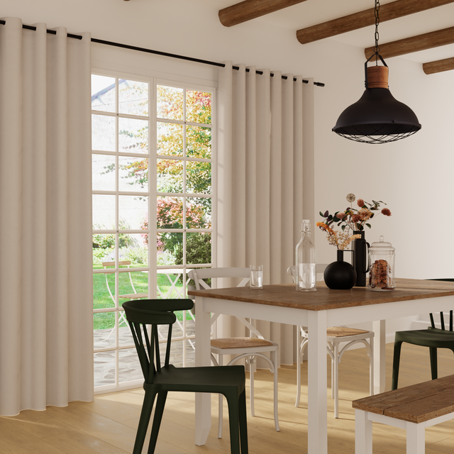 4MURS Rideau thermique TROMSO blanc cassé 250 x 260 cm